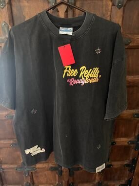 NWT Free Refills Sacred Ready to Wear black heavy weighted tee M